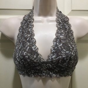 Free People lace halter bra